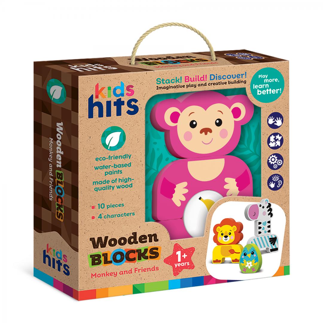 Kids Hits MAIMUTA ȘI PRIETENII SAI, JUCARIE LEMN