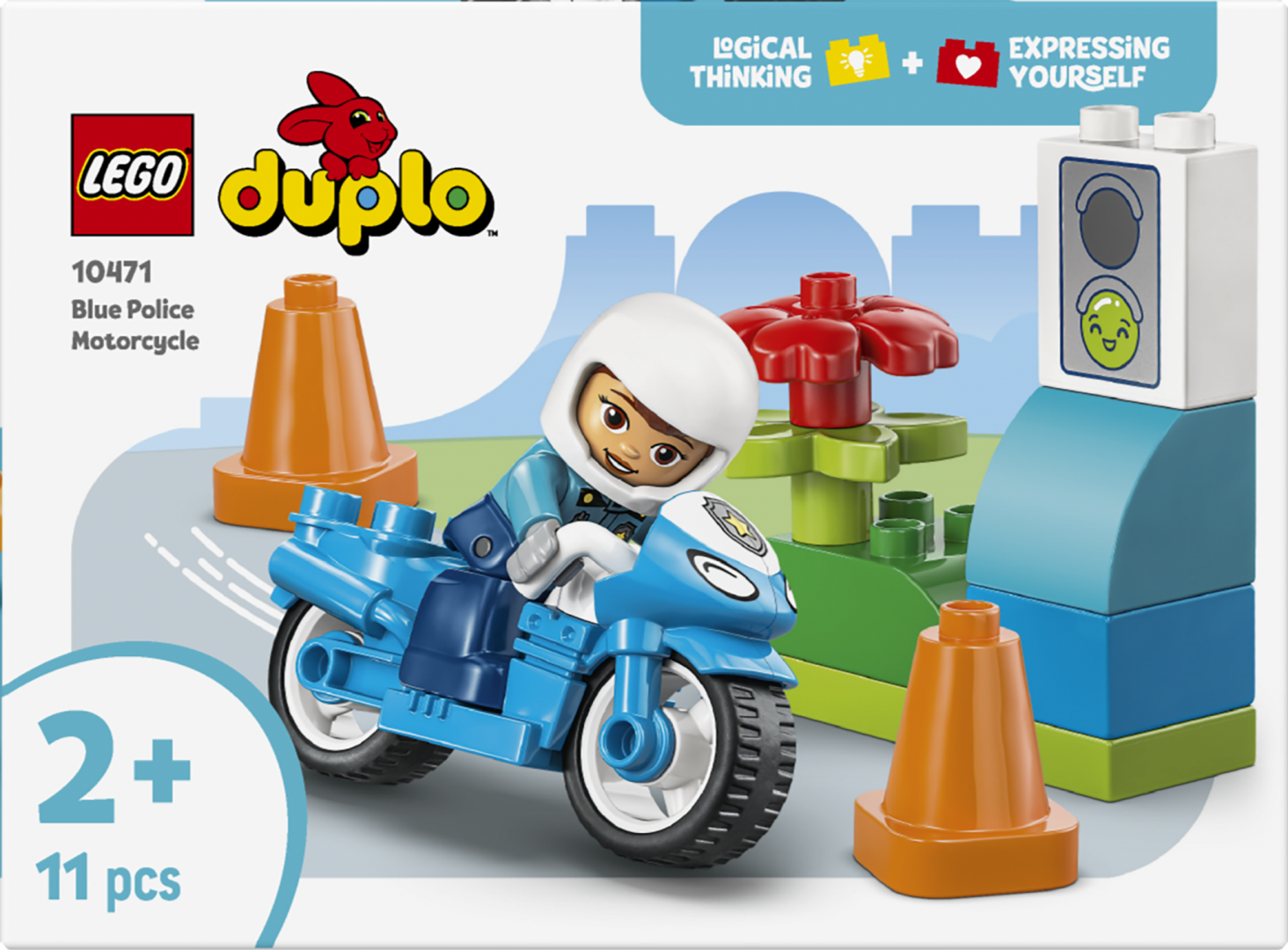 Motocicleta Abs. de Politie  LEGO10471 (motocicleta Albastra de Politie  LEGO10471)