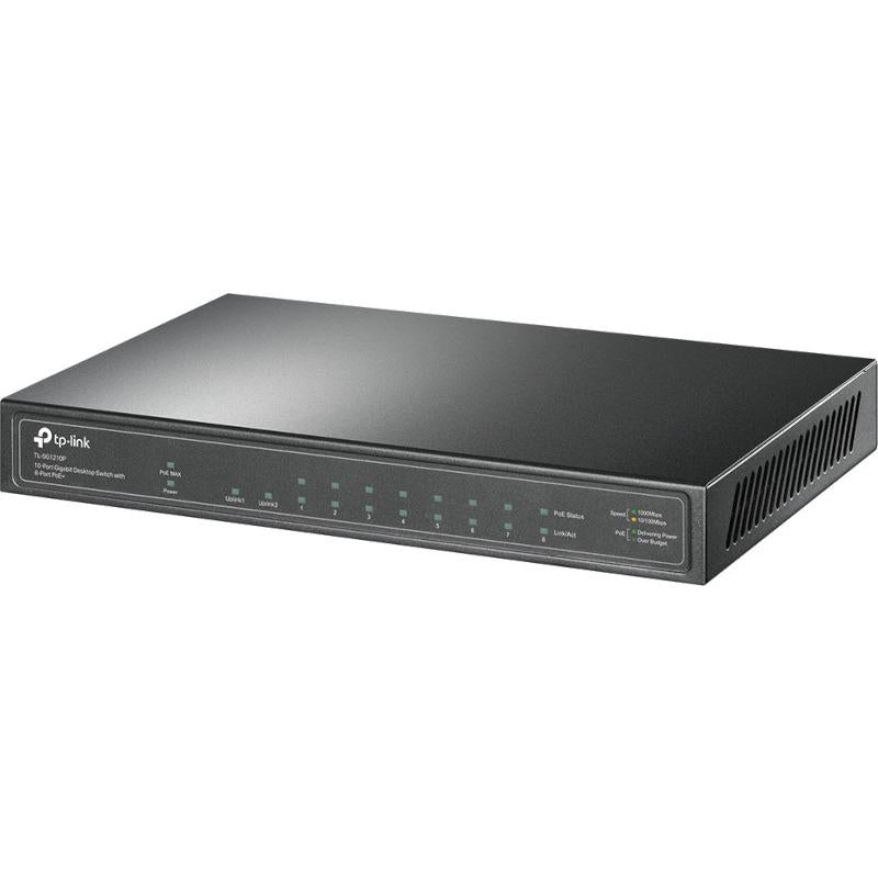 TP-Link TPL SW 10P-GB  8 POE UNMANAGED SWITCH
