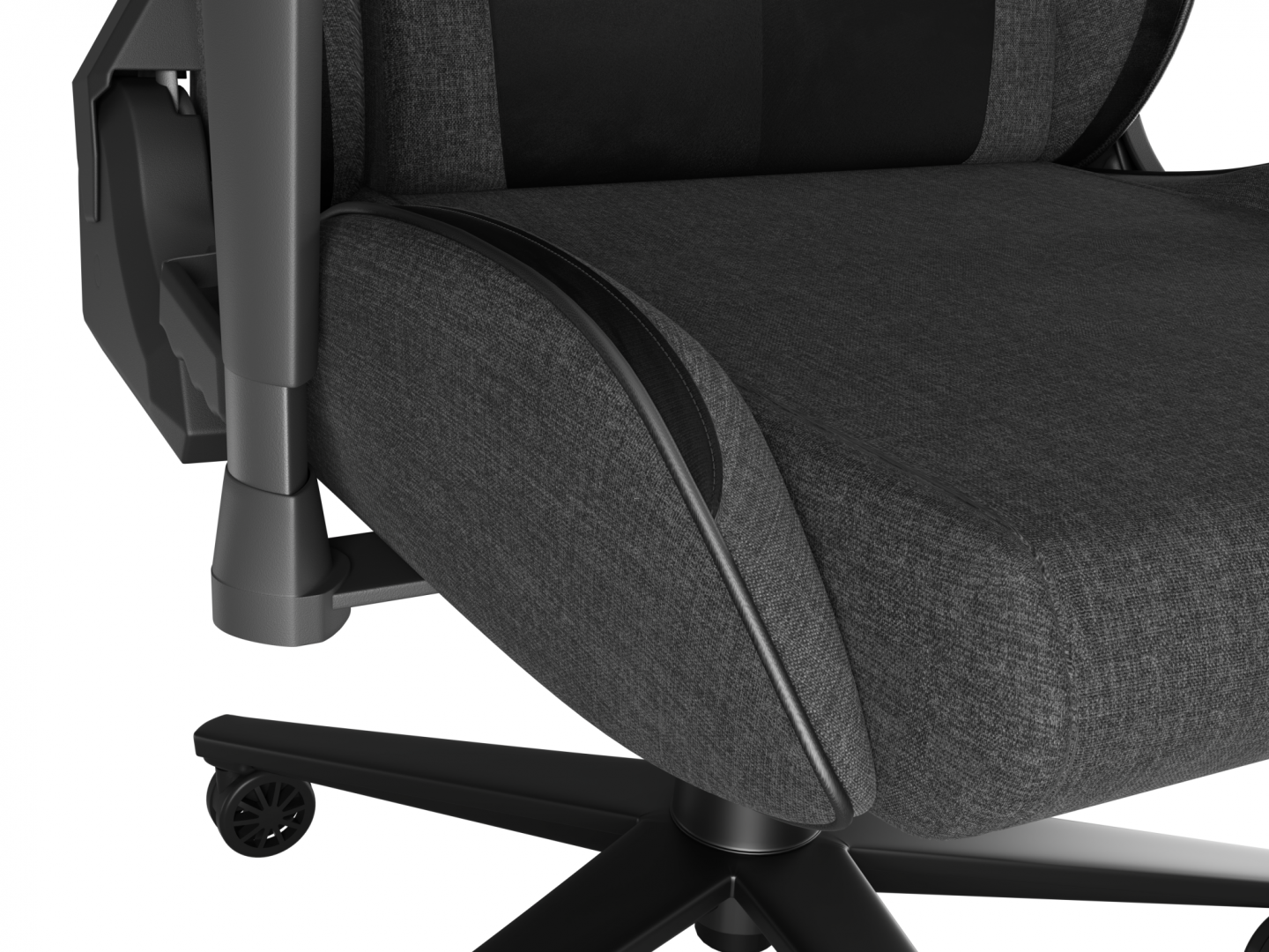 Scaun gaming Genesis Nitro 550 G2, material Synthetic PU + Textil, reglabil pe inaltime, greutate maxima suportata 150 kg, inaltime scaun reglabil 46.5 - 53.5 cm, spatar ajustabil 135°, dimensiuni roti 60mm, gri