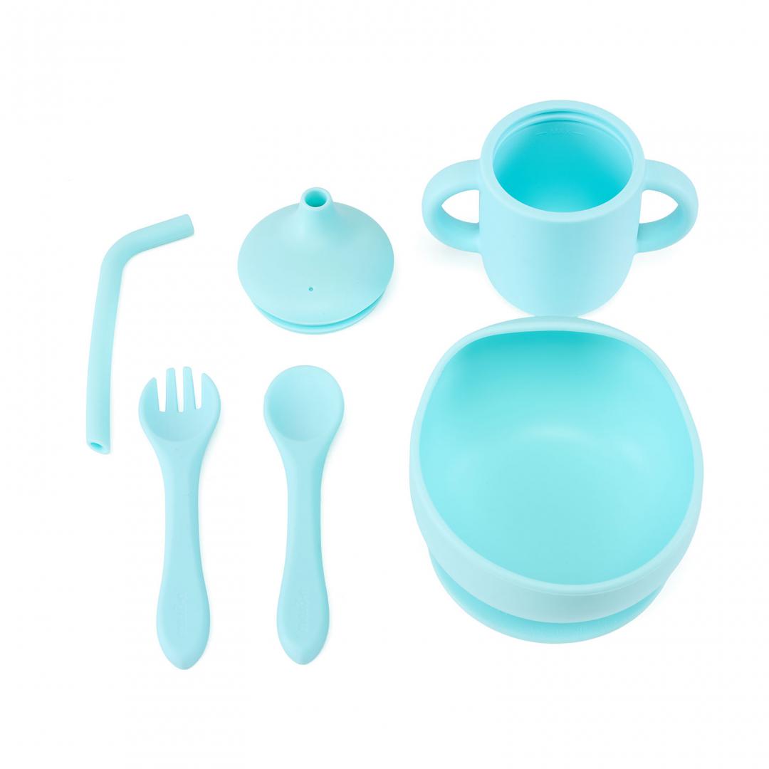 Set 4 piese din silicon,blue, U-Grow