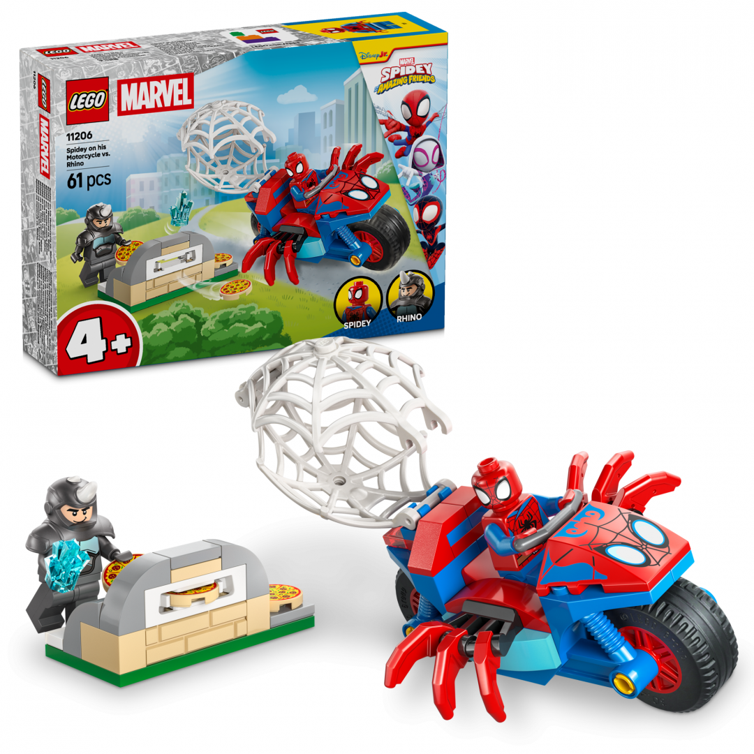 Spidey pe Moto. Vs Rhino  LEGO11206 (spidey pe Motocicleta Vs Rhino  LEGO11206)