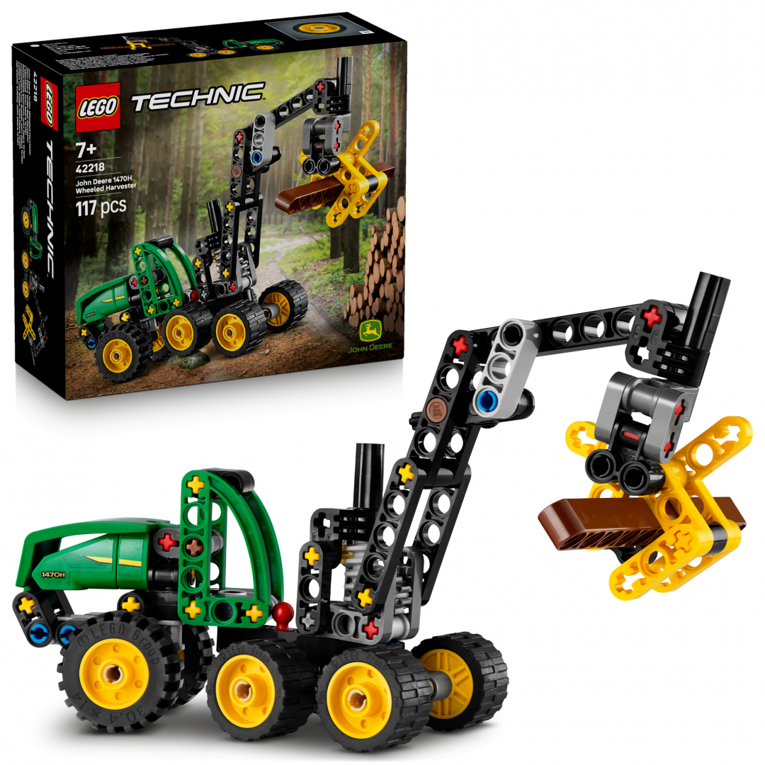 Utilaj Taiat si Stivuit Copaci LEGO42218 (utilaj de Taiat si Stivuit Copaci John Deere LEGO42218)