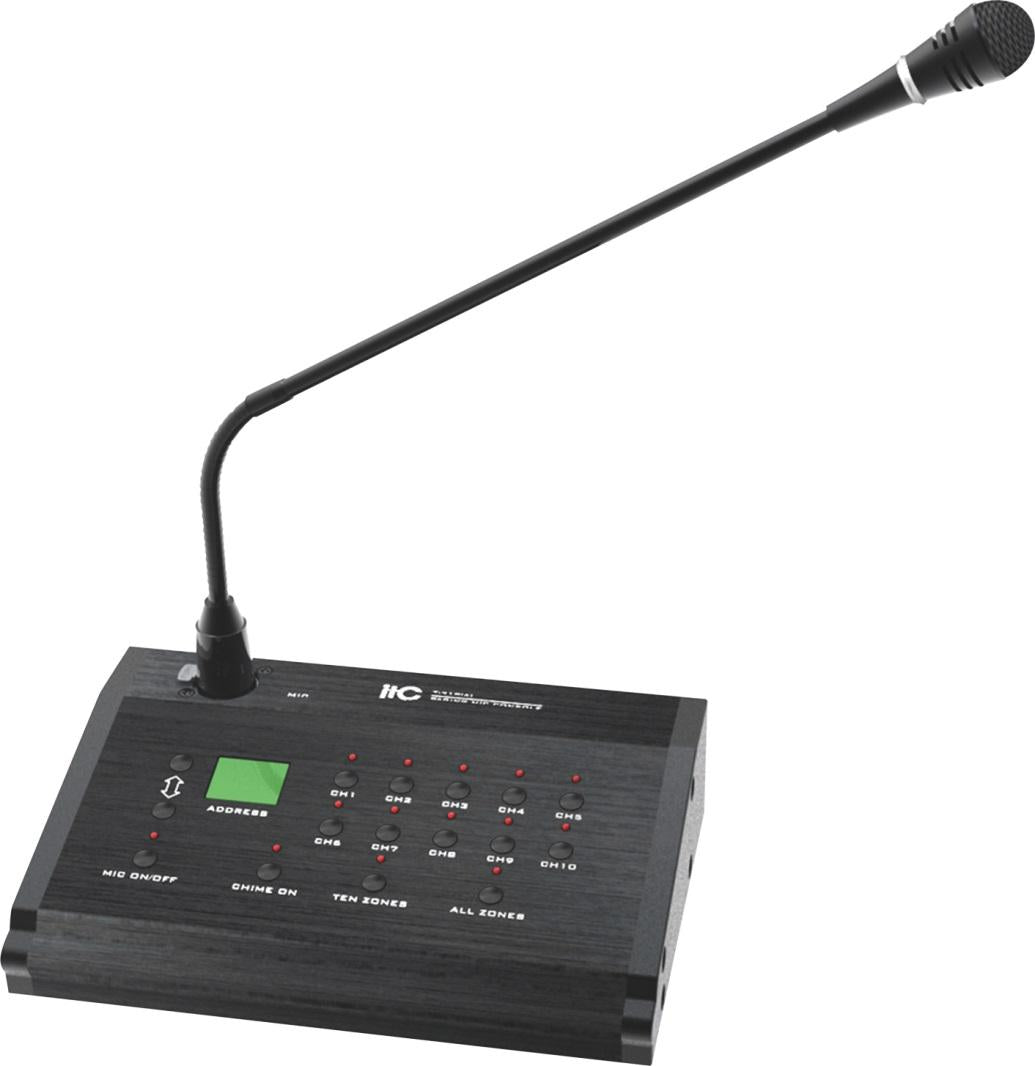 Microfon Audio pentru 10 Zone 24V (Microfon audio pentru 10 zone Itc T-218(A))