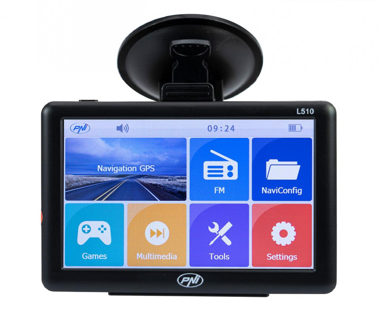 PNI-L510S Sistem Navigatie 5" 8GB (Sistem de navigatie GPS Pni L510 ecran 5 inch)