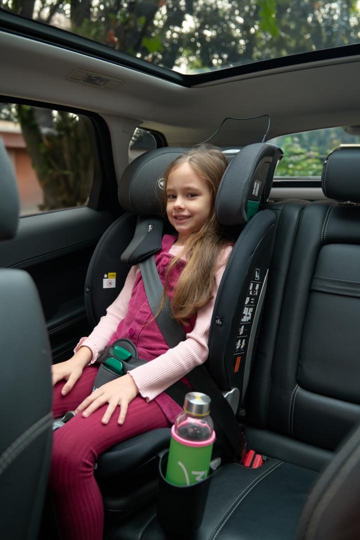 Scaun auto U-Grow,isofix,76-150 cm,negru