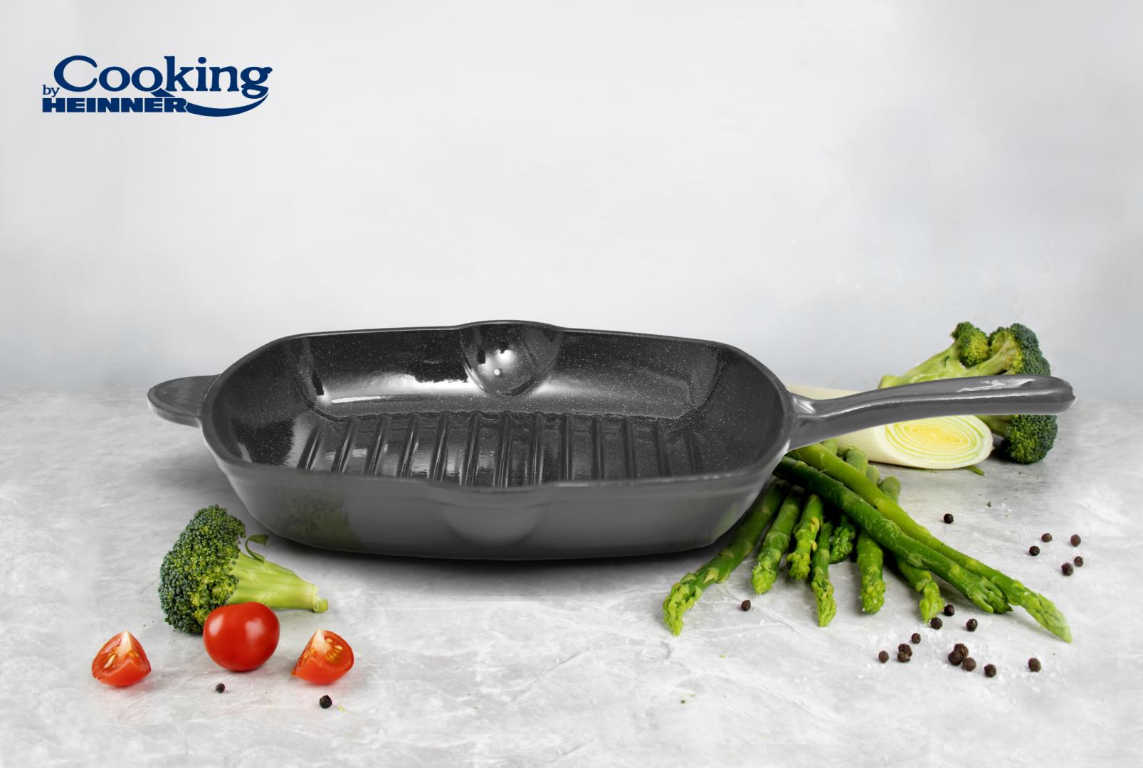 Tig.grill Fonta 26.5X4.5 CM, Marble Grey (tigaie Grill Fonta Emailata  26.5 X 4.5 CM)