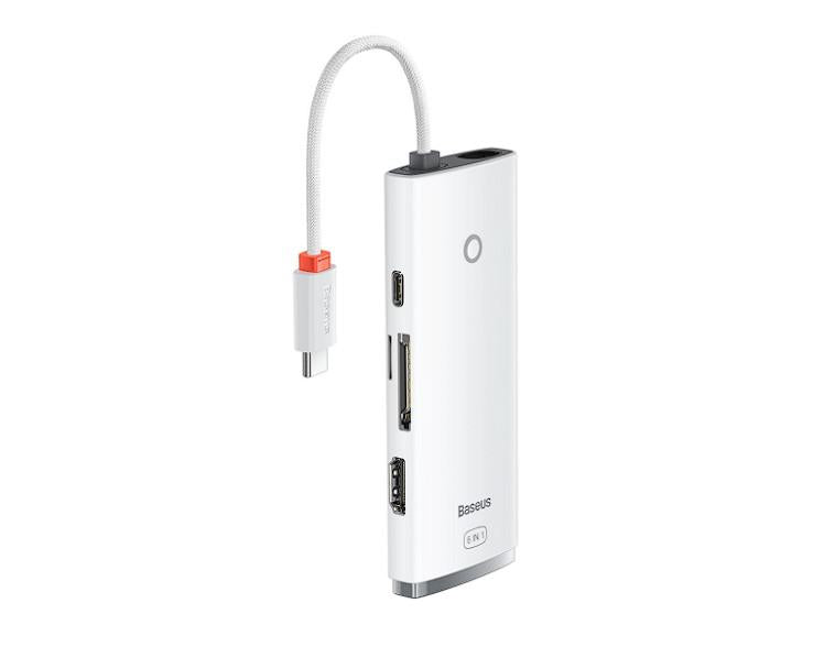 Dock. Station Baseus Lite Cd inclus, alb (Docking station Baseus Lite)