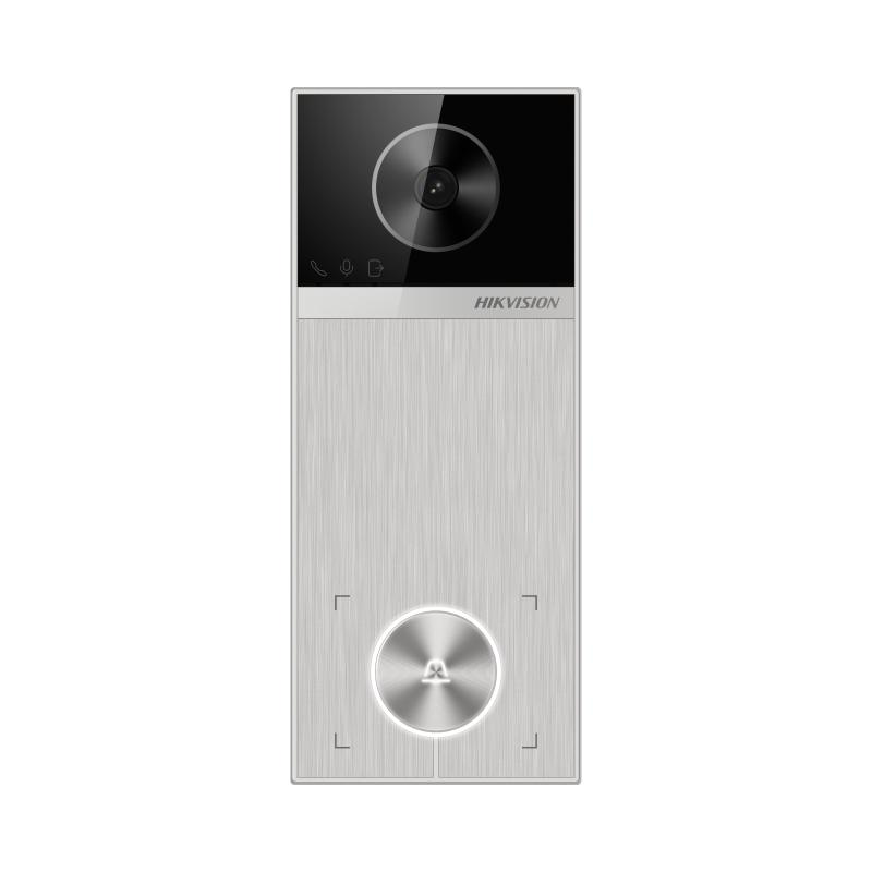 Post Videointerfon 1x Buton WI-FI (Post videointerfon de exterior WI-FI Hikvision DS-KV6114-MWBE1)