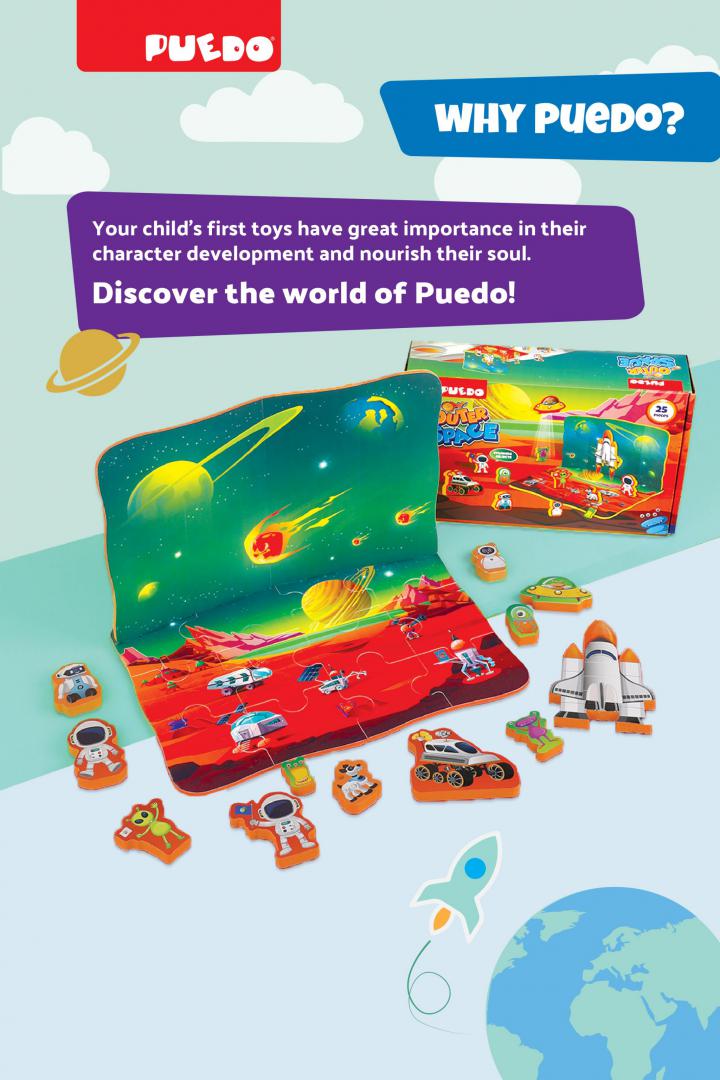 Puedo Toys PUZZLE SPATIU COSMIC, 25 PIESE