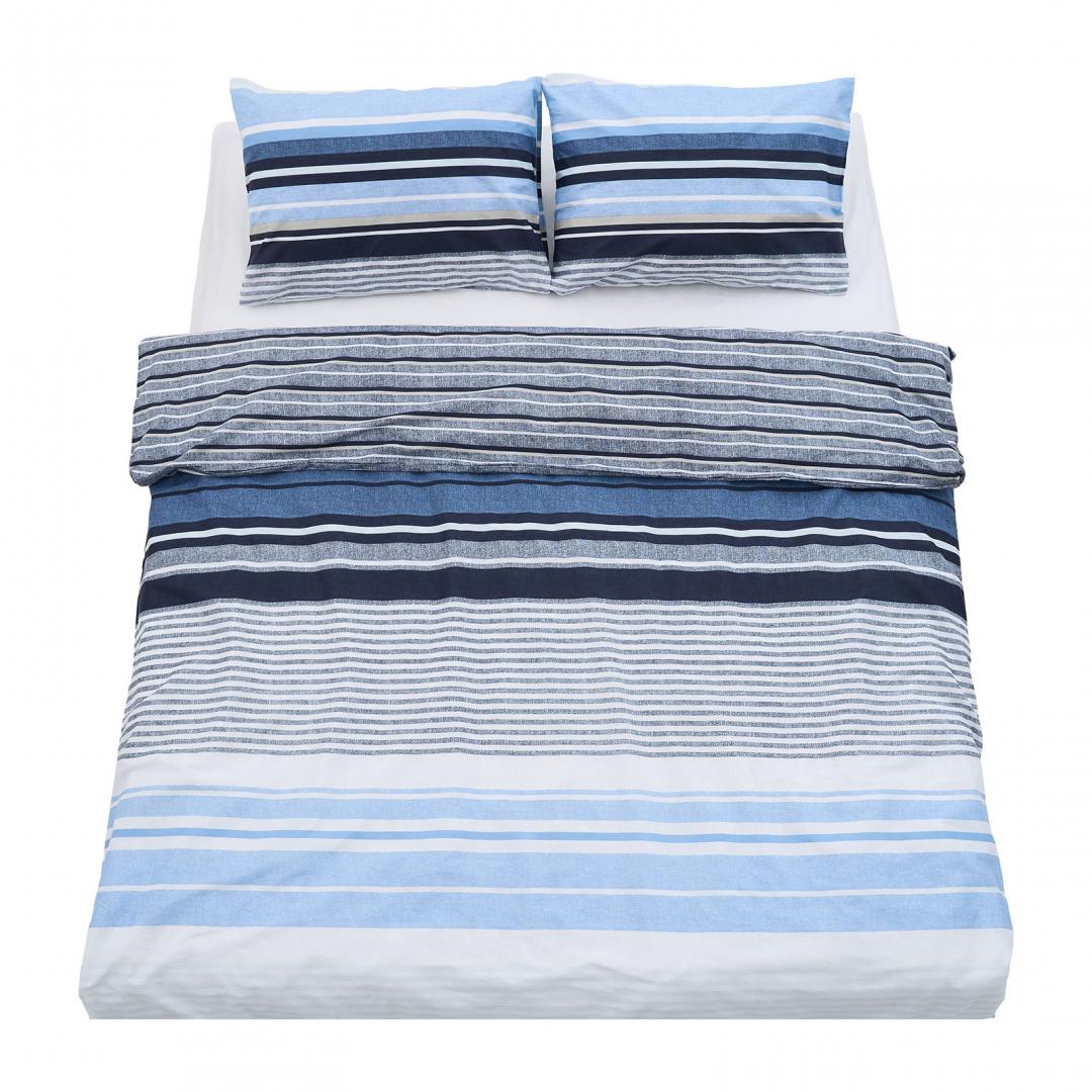 Heinner Lenjerie dubla,100% bumbac,4 piese, Azul