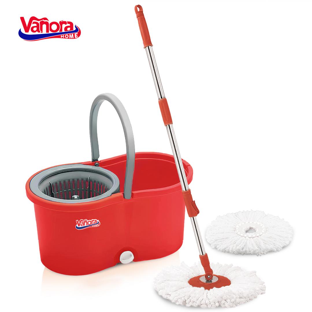 Vanora SET CURATENIE CLEAN360,MOP ROTATIV, ROSU