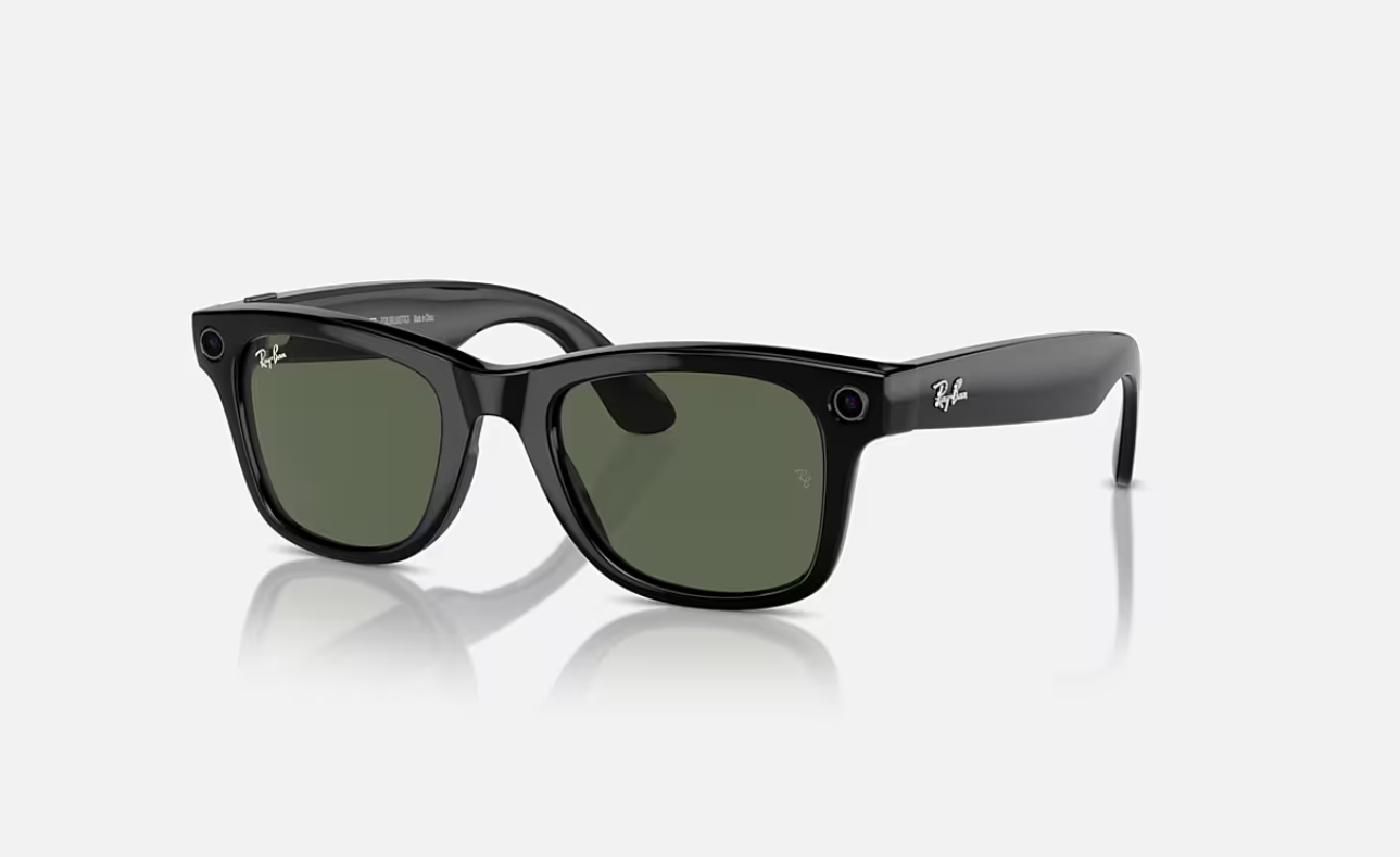 Ray-Ban RayBan Meta Wayfarer S ShinyBk/G15 Green