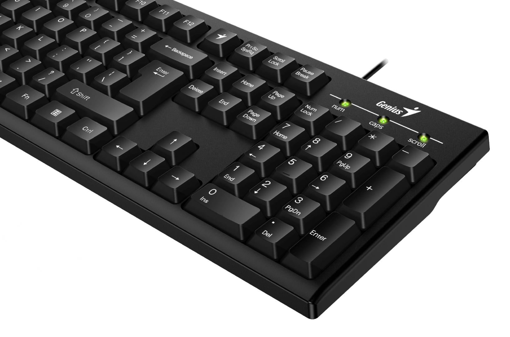Tastatura Genius  KB-100 cu fir, negru