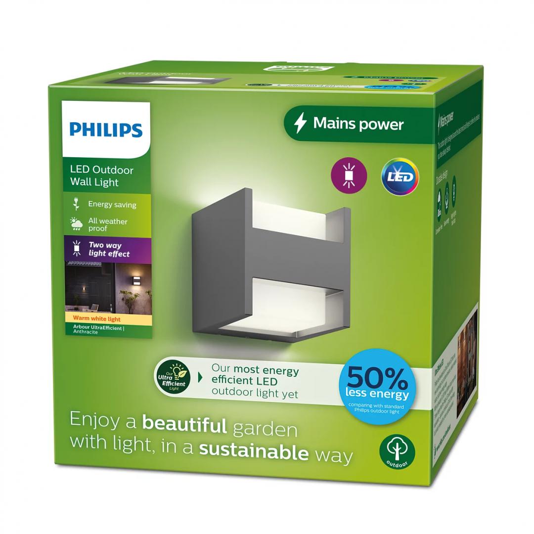 Arbour Ue 2XWA 3.8W 27K An Hv 06 (Aplica LED pentru exterior Philips Arbour Up<(>& <)>down)