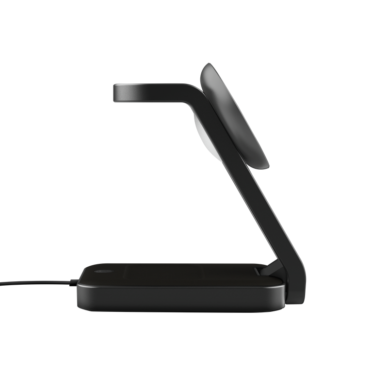 Stand de incarcare 3-in-1 Trust Viro, putere intrare 20W, interfata USB- C, compatibil cu produsele din brandul Apple: iPhone (12 si modele mai noi), Airpods si Apple Watch, negru