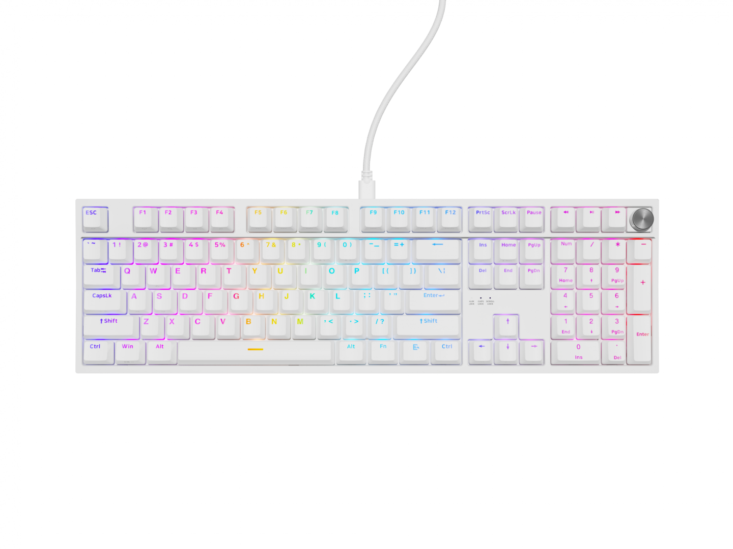 Tastatura Genesis Thor 404 P alb