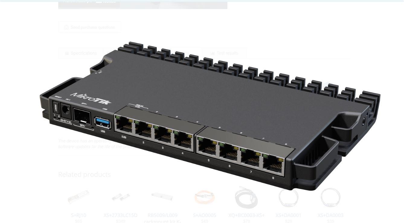 Mikrotik 7GB 1 2.5G 1 Sfp+ Router in (mikrotik)