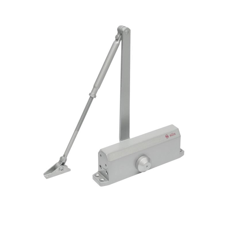 Amortizor Hidraulic 60-85 KG, Argintiu (Amortizor hidraulic cu brat SA-5044AW-sv)