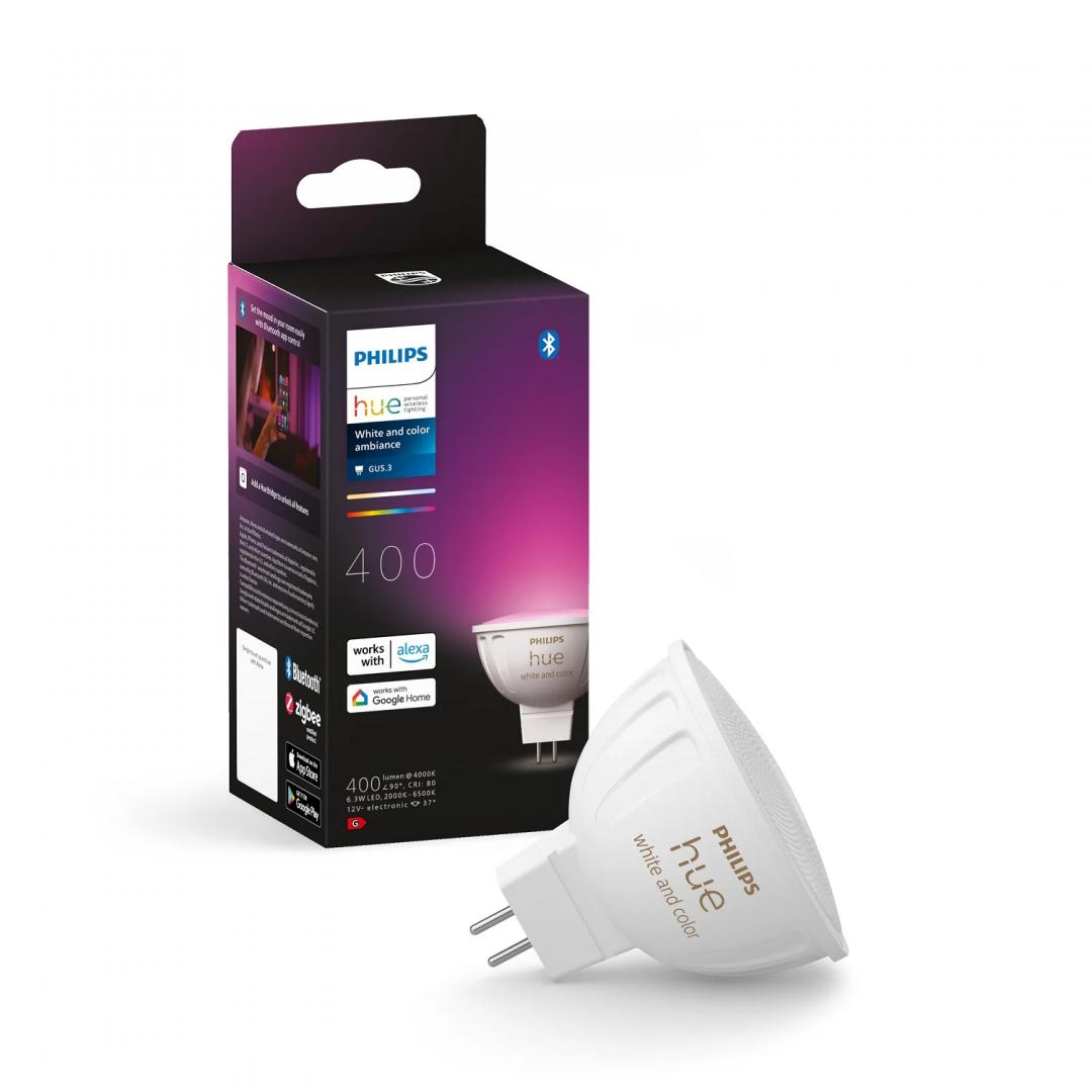 Philips Huewca 6.3W MR16 1P EU (Bec LED RGB inteligent Philips Hue MR16)