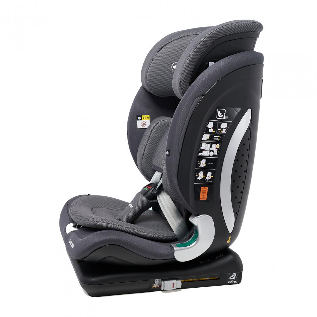 Scaun auto U-Grow,isofix,76-150 cm,gri