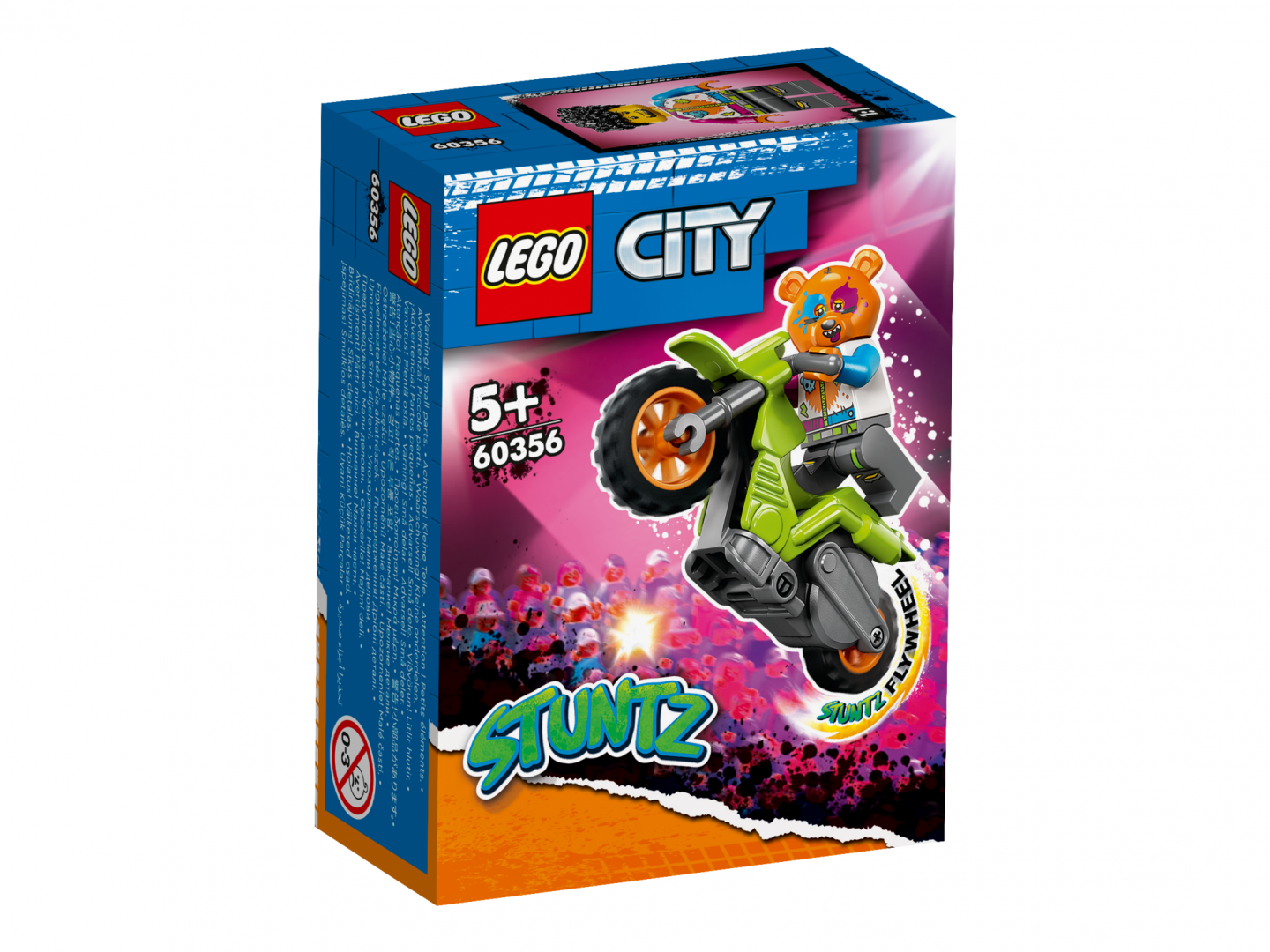 Moto. de Cascadorie cu Urs, Lego 60356 (60356 Motocicletă de cascadorie cu urs)