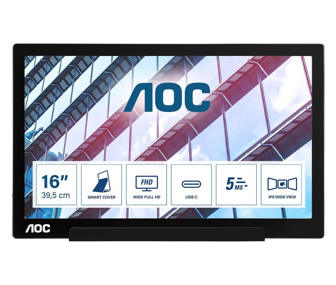 Monitor Aoc 15.6" I1601P (Monitor Consumer Aoc I1601P)