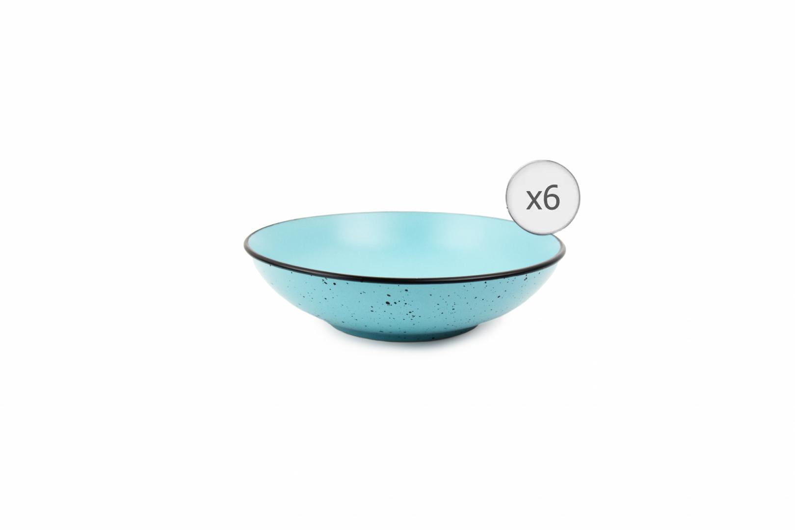 Set 6 F. Adanci, Ceramica 20 CM, Electra (set 6 Farfurii Adanci)