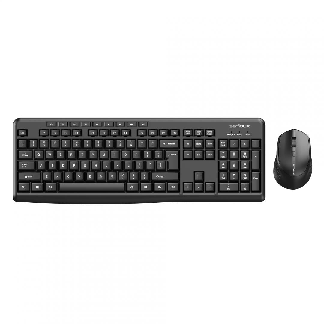 Kit Serioux Mouse + Kb SRXK-SKIT706W (Kit tastatură și mouse wireless 2.4G Tastatură: cu rând independent de taste...)