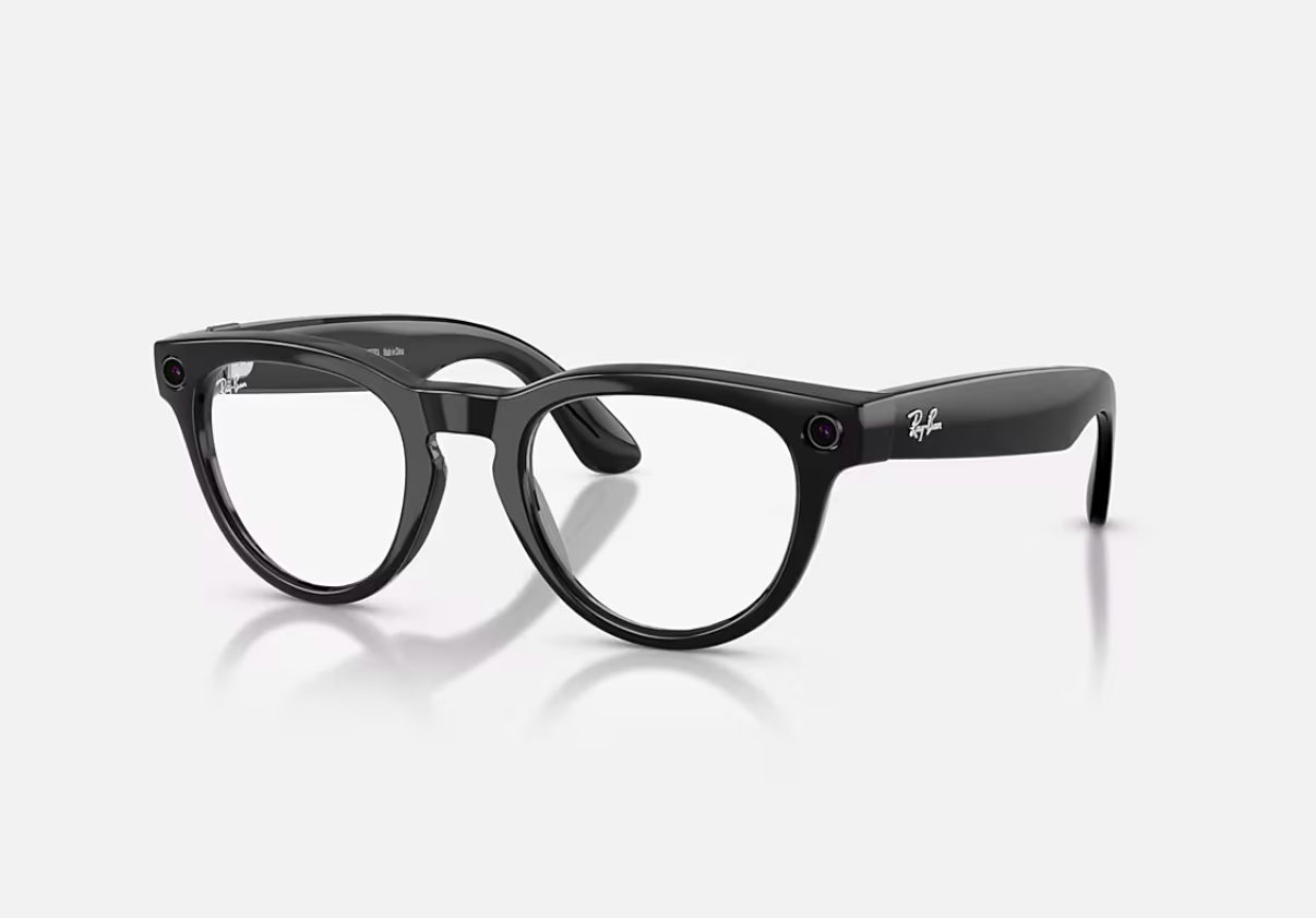 RayBan Meta Headliner LowBridgeFit Bk G2 (RayBan Meta Headliner LowBridgeFit Shinny Black - Sapphire Transitions® Gen2)