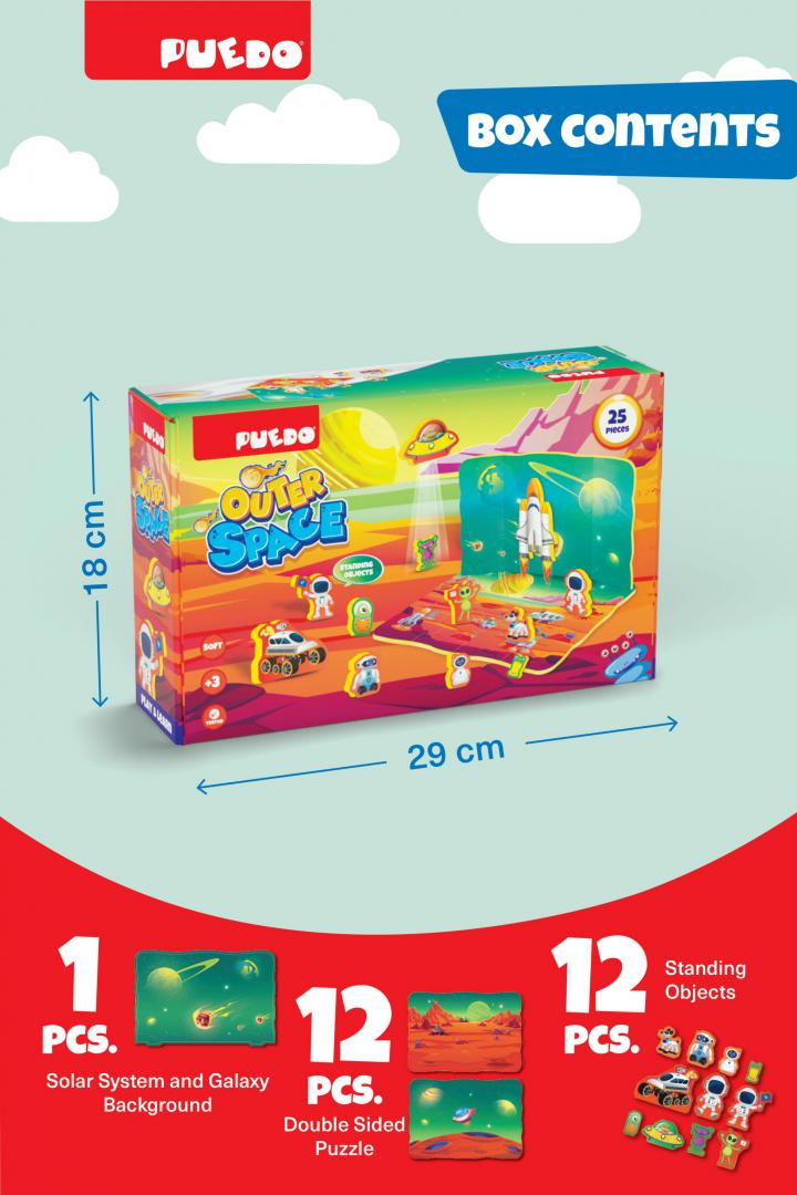 Puedo Toys PUZZLE SPATIU COSMIC, 25 PIESE