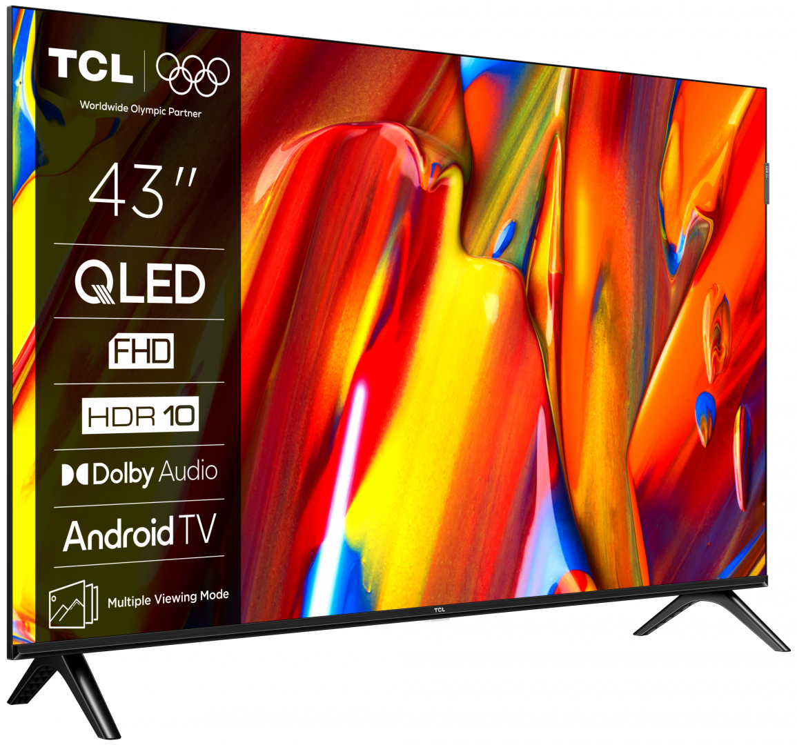 RESIGILAT | Televizor TCL QLED 43V5C, 108 cm, Smart Google TV, Full HD - imagine 2 - RESIGILAT