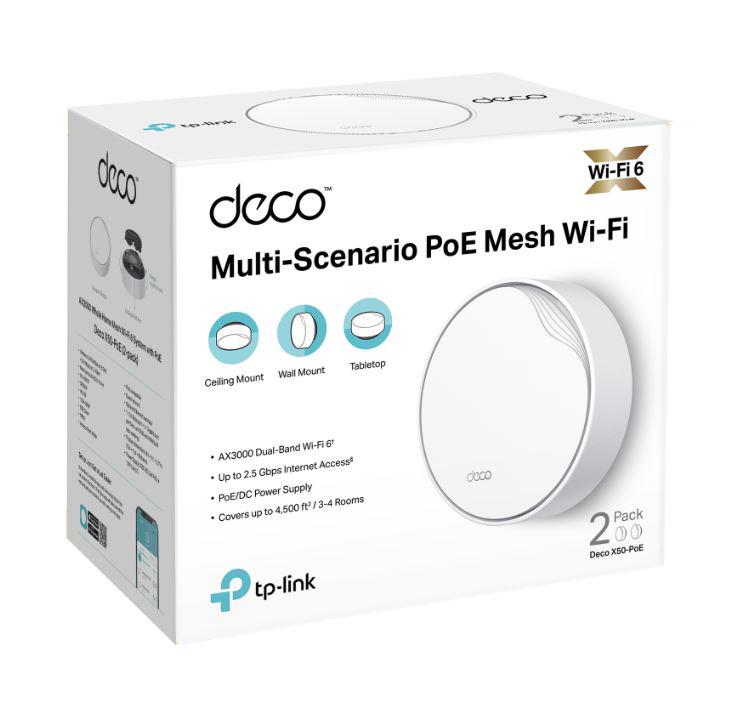 TP-LINK DECO X50-POE AX3000 MESH 2PK