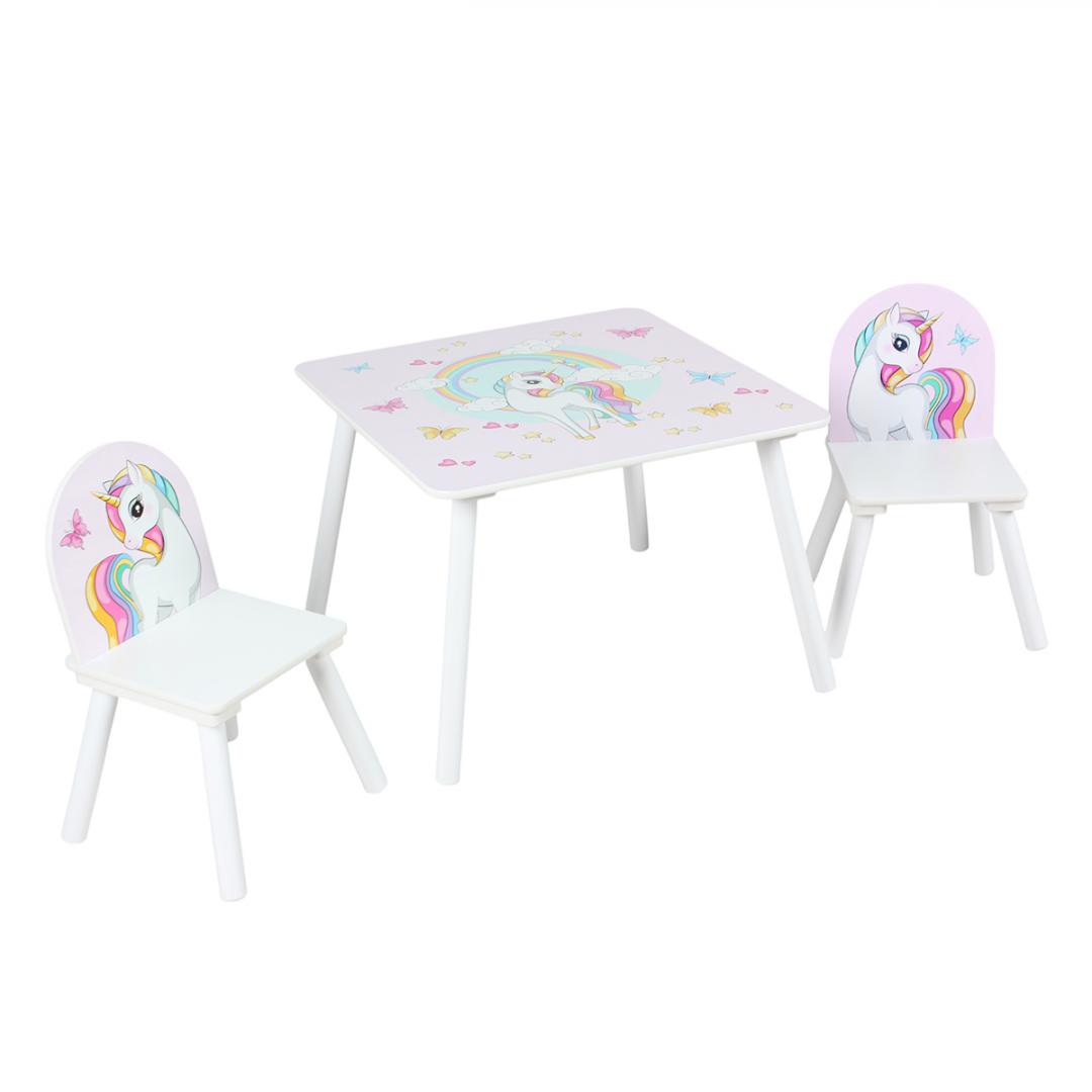 Set 2 scaune +birou Unicorns, U-Grow
