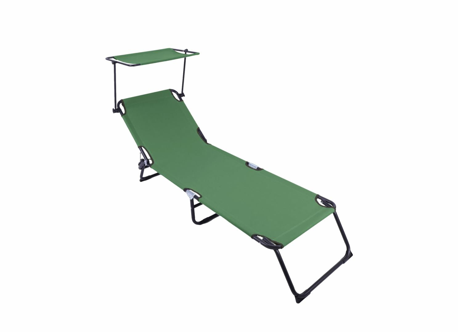 Heinner HR SEZLONG CU PARASOLAR 186X55X24 VERDE