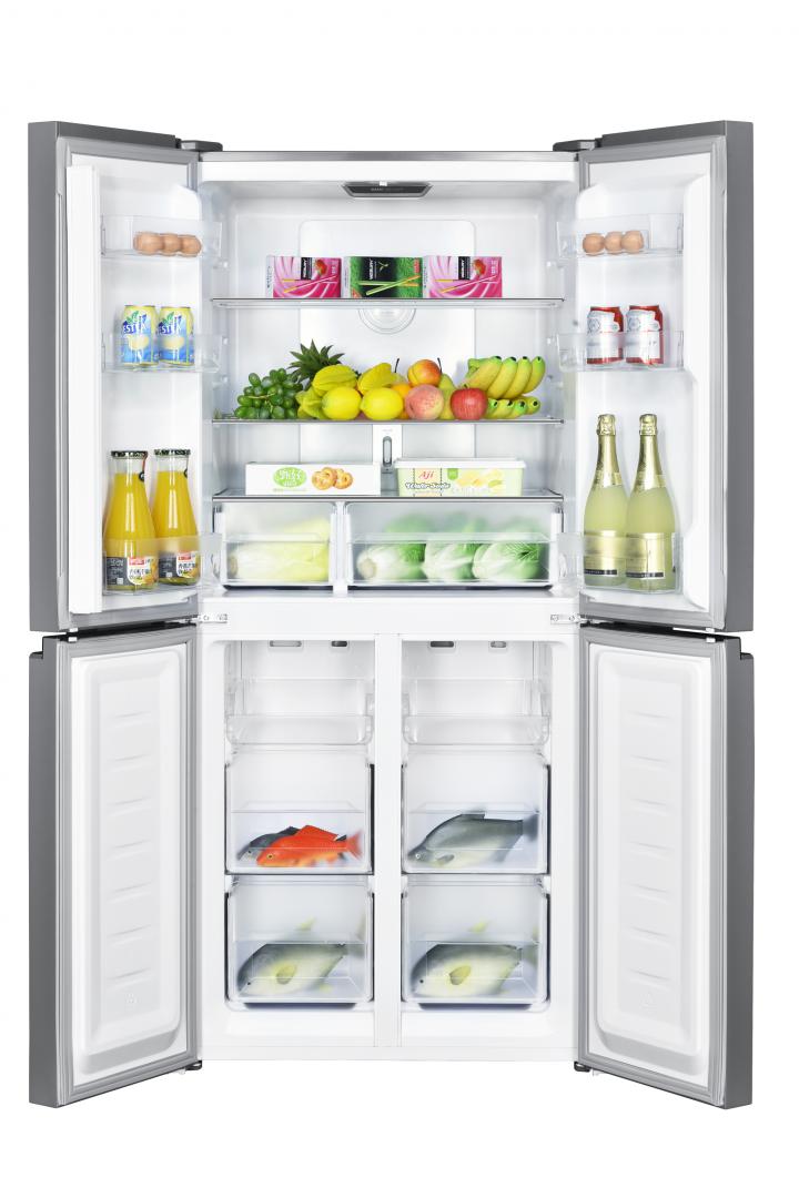 Side by Side HEINNER HSBS-H421MNFXE++, No Frost, 421 L, Clasa E, Aspect inox