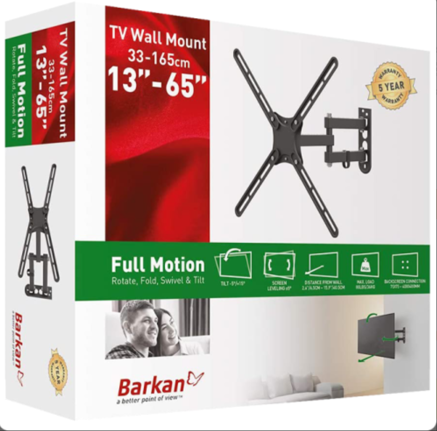 Suport TV perete Barkan SwT 13-65" 36kg