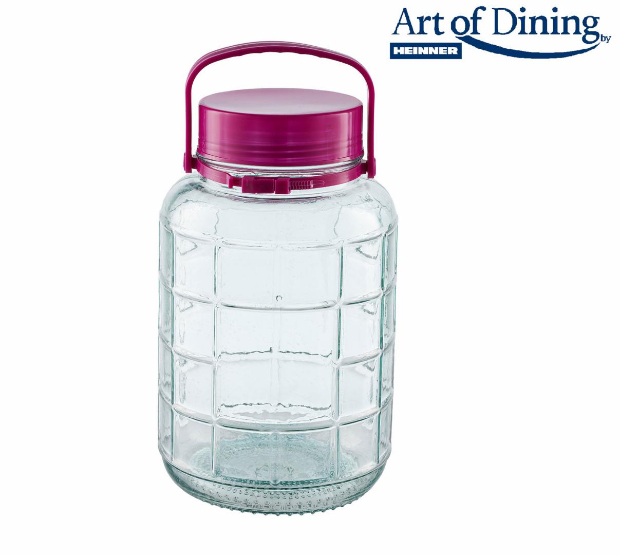 Borcan Sticla cu Capac Plastic 8L (borcan Sticla cu Capac Plastic 8L)