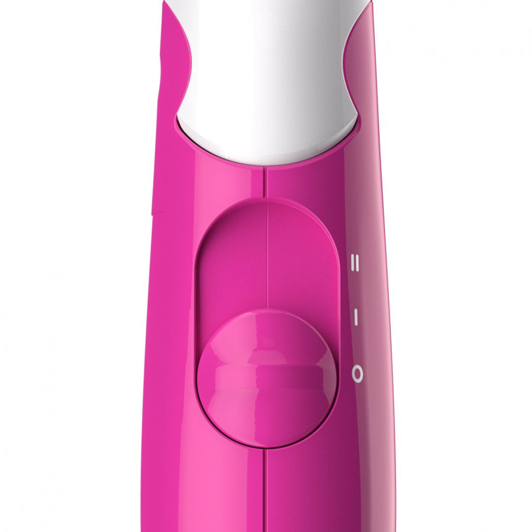 Uscator de par PHILIPS SalonDry Compact BHD003/00 ,1400 W, Pliabil, Alb/Roz, L x A x I (mm) 77x114x220