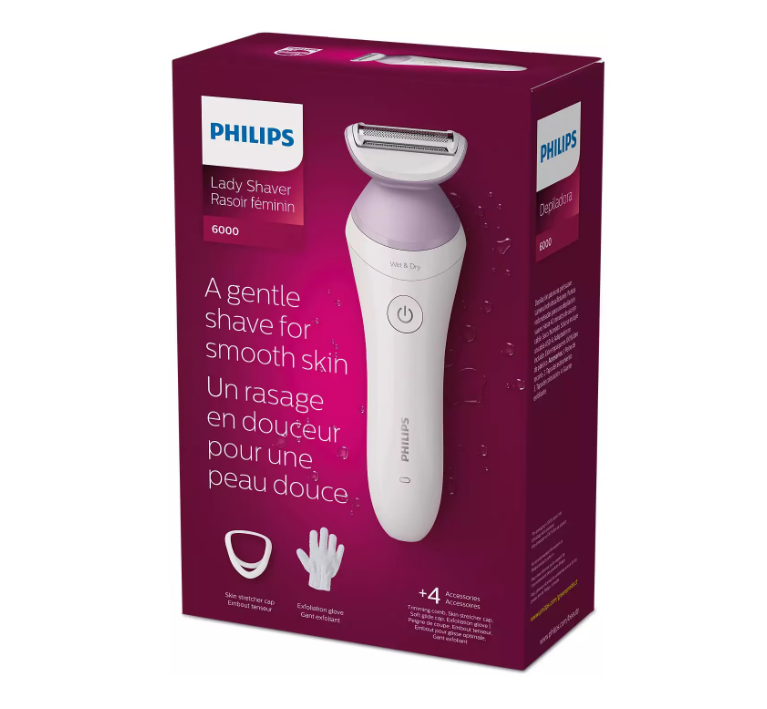 Aparat de ras fara fir Philips BRL136/00 (Aparat de ras fara fir umed si uscat Philips Lady Shaver Seria 6000 BRL136/00)