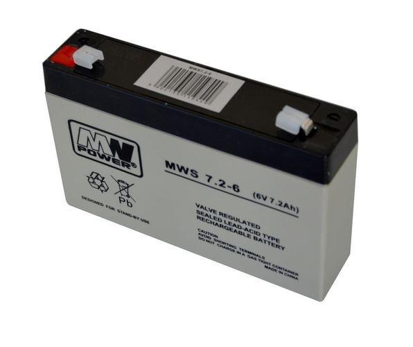 Acumulator 7.2AH/6V Mw Power (Acumulator Agm 7.2Ah 6V seria  Mw Power)