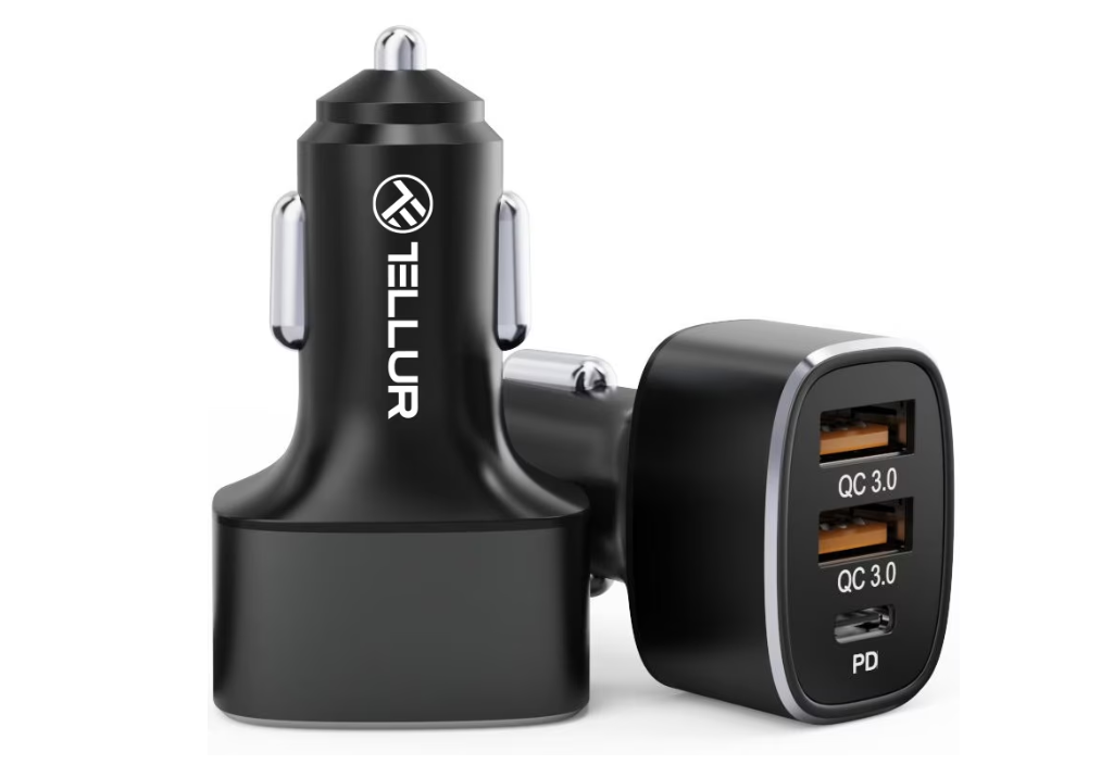 Incarcator auto Tellur 2x USB a, 56W (Incarcator auto Tellur FCC9 2x USB Type a QuickCharge 3.0)