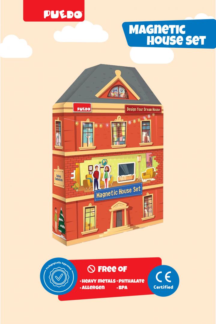 Puedo Toys JOC MAGNETIC-CONSTRUIESTE-TI CASA