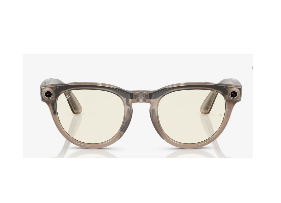 RayBan Meta Headliner ShinyStone/DKGN (RayBan Meta Headliner Shiny Warm Stone/Dark Green Transitions)