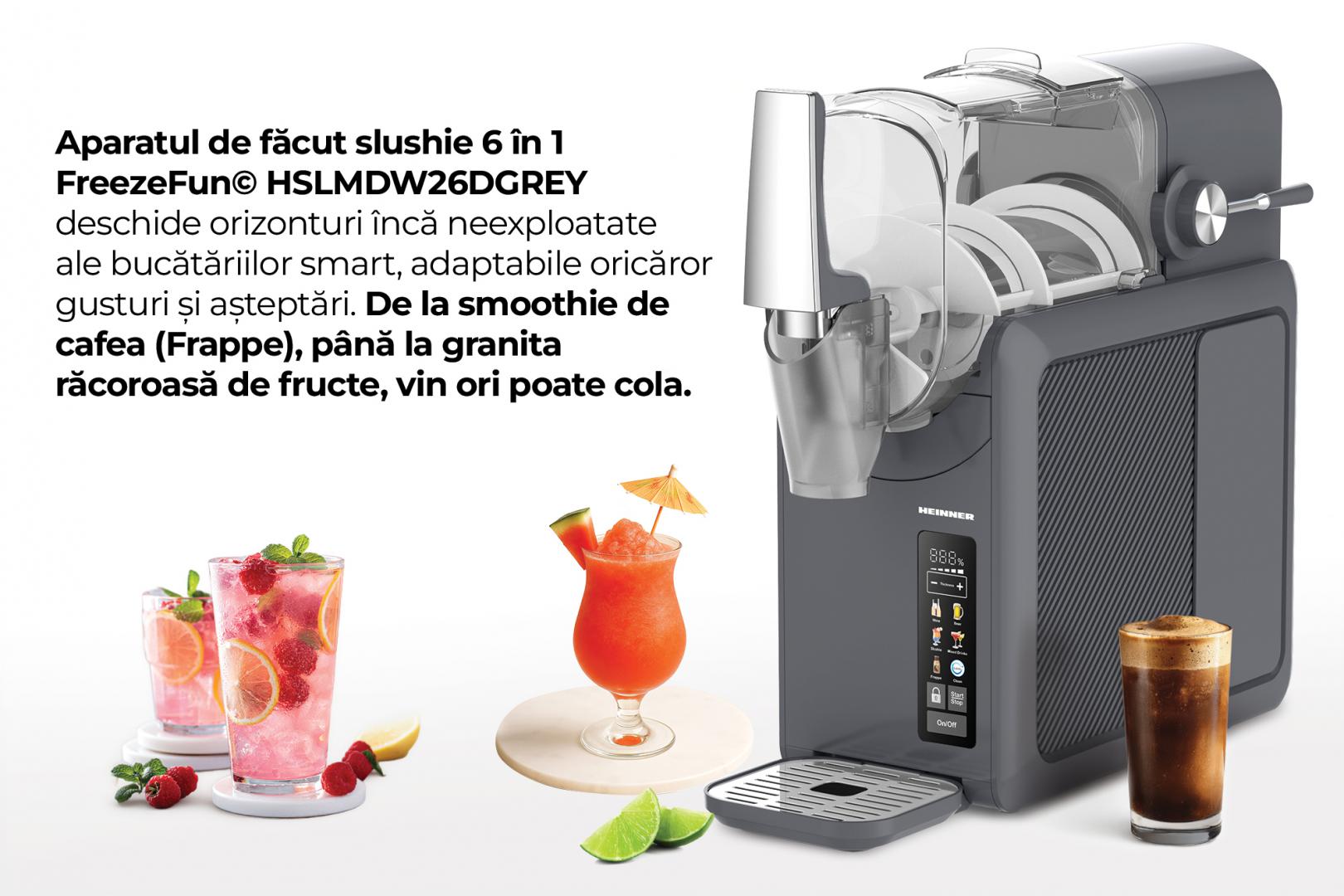 APARAT DE SLUSHIE HEINNER HSLM-DW26DGREY