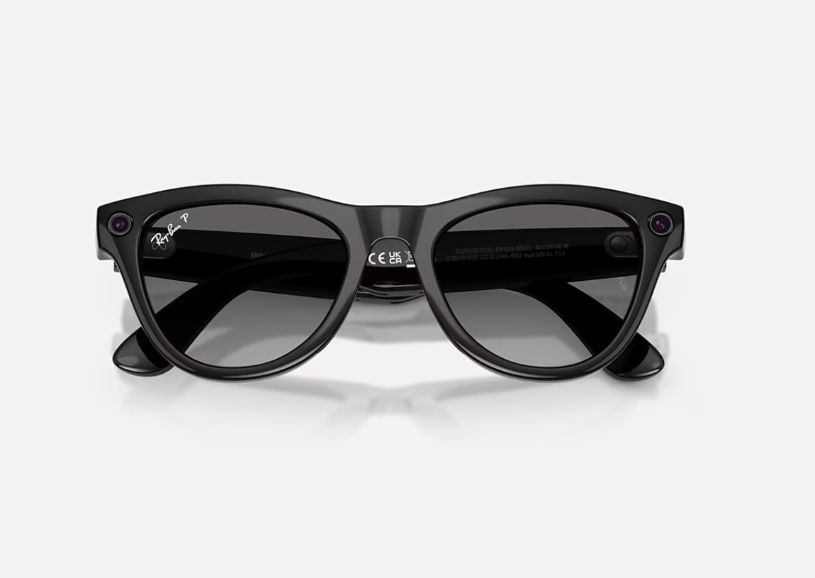 RayBan Meta Skyler SBk/Grph Gen2 (RayBan Meta Skyler High Bridge Fit - Shinny Black - Graphite Gen2)
