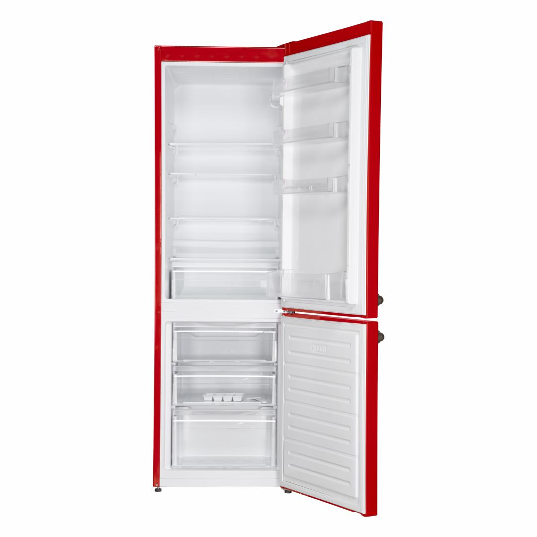 Combina frigorifica FRAM FC-VRL268RDF+, 268 l, Clasa F, Nu, Rosu
