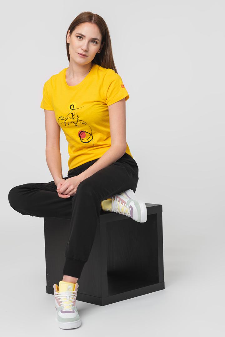 TSHIRT CASUAL F CAL PEGAS YELLOW-XL