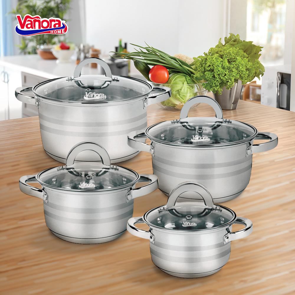 Set Gatit din Inox 8 Piese, Medina (set Gatit din Inox 8 Piese)