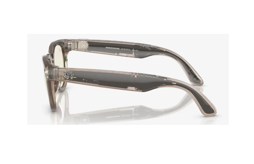 RayBan Meta Headliner ShinyStone/DKGN (RayBan Meta Headliner Shiny Warm Stone/Dark Green Transitions)